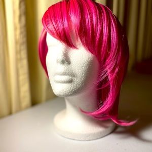 Short pink bob wig